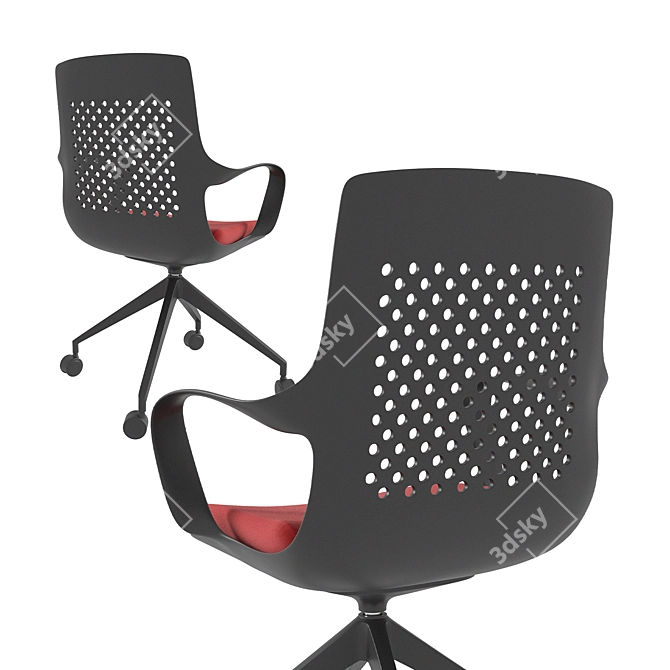 Modern Office Chair - Tara 3D model image 5
