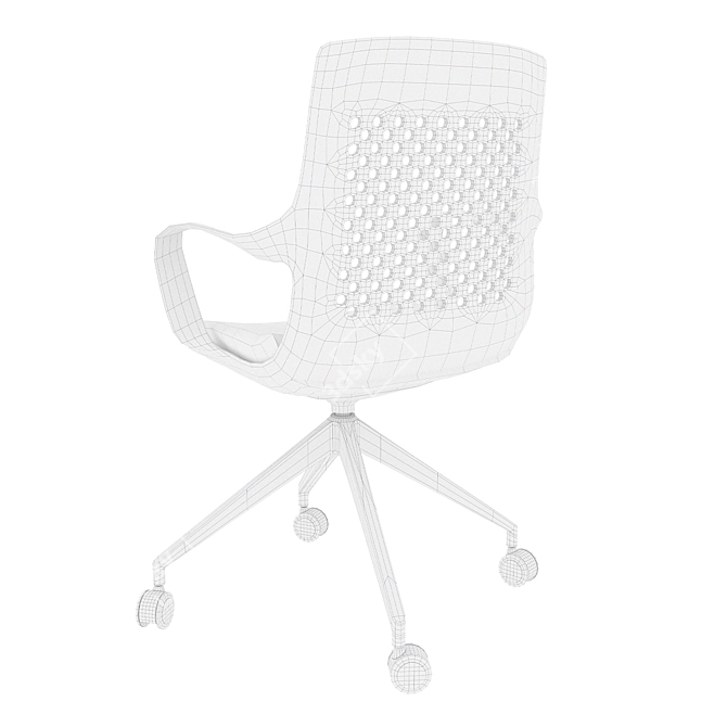 Modern Office Chair - Tara 3D model image 7
