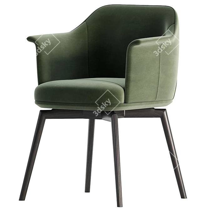 Luxury Italian Poltrona Frau Archibald Chair 3D model image 5