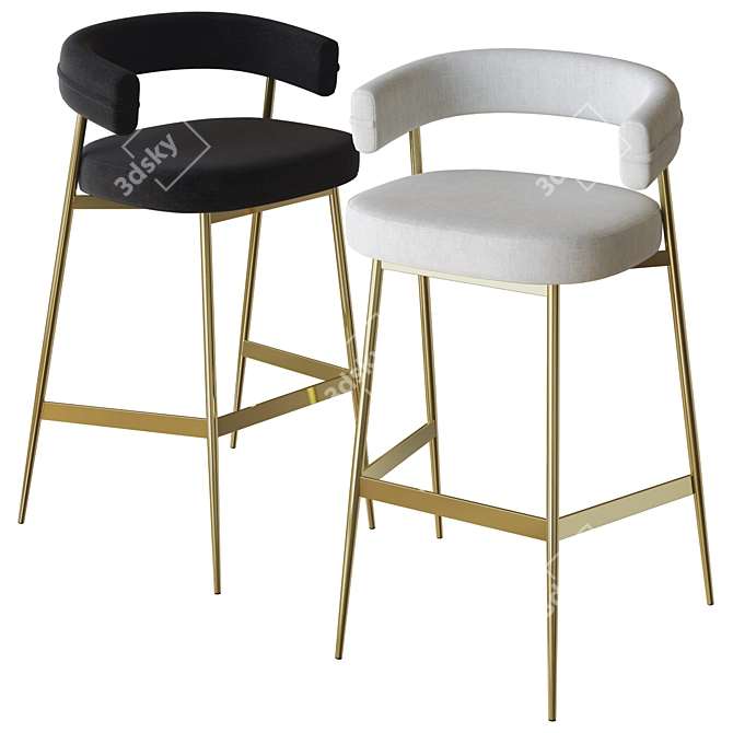 Nena Stool 3D Model - Zanotta 3D model image 1