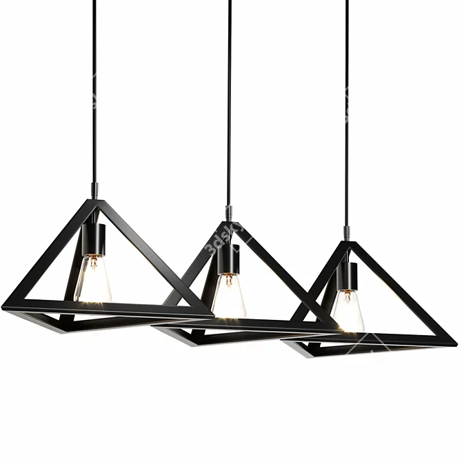  Merriam Light Geometric Kitchen Pendant 3D model image 1