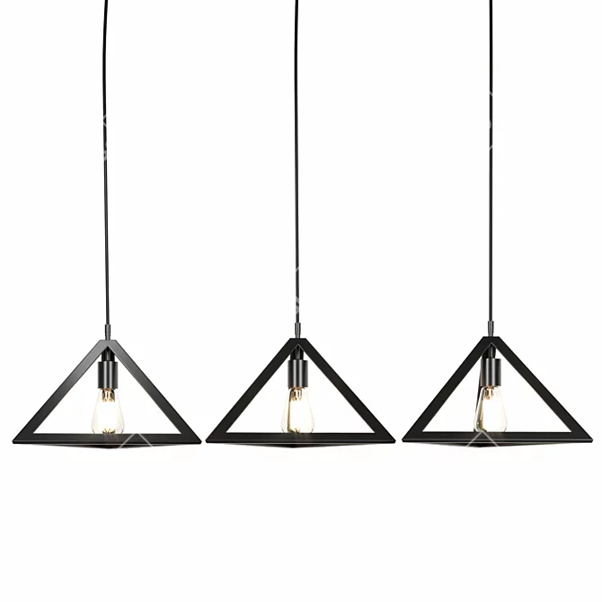  Merriam Light Geometric Kitchen Pendant 3D model image 2