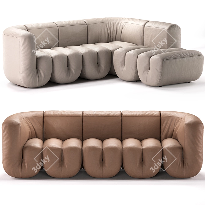 Luxurious de Sede DS-707 Sofa 3D model image 1