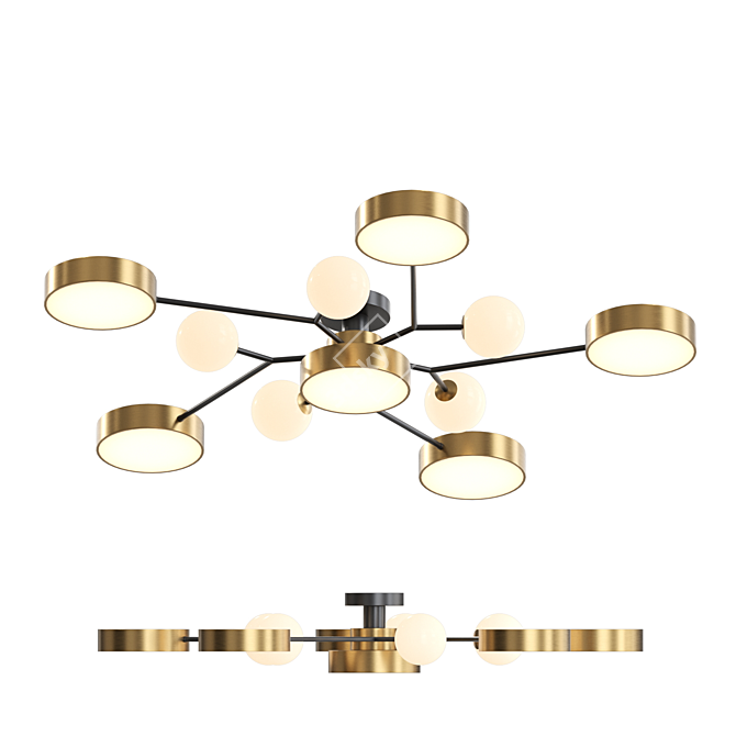 MARTA 11 LED Ceiling Chandelier 3D model image 1