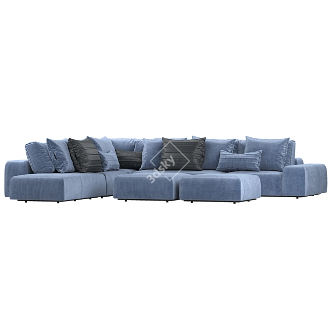 Luxury Modular Baxter Sofa 3D model image 3