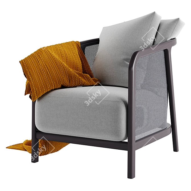 Tosca 2015 Armchair in Millimetres 3D model image 1