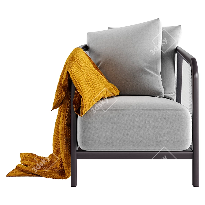 Tosca 2015 Armchair in Millimetres 3D model image 3