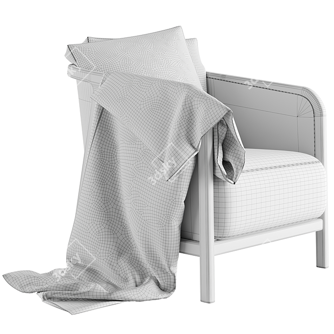 Tosca 2015 Armchair in Millimetres 3D model image 5