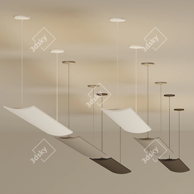  Minimalist Pendant Light Set 3D model image 4