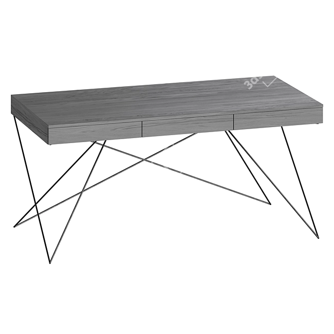 Sleek Plywood Table byfurniture 3D model image 2