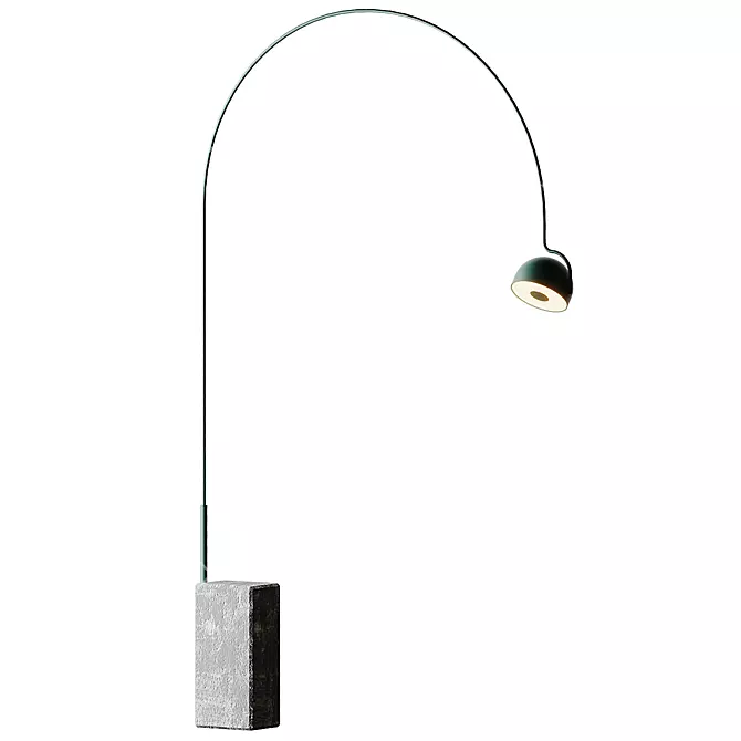 Bowee F Floor Lamp, Sleek and Modern 3D model image 1
