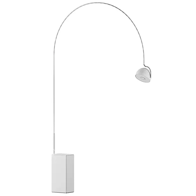 Bowee F Floor Lamp, Sleek and Modern 3D model image 2