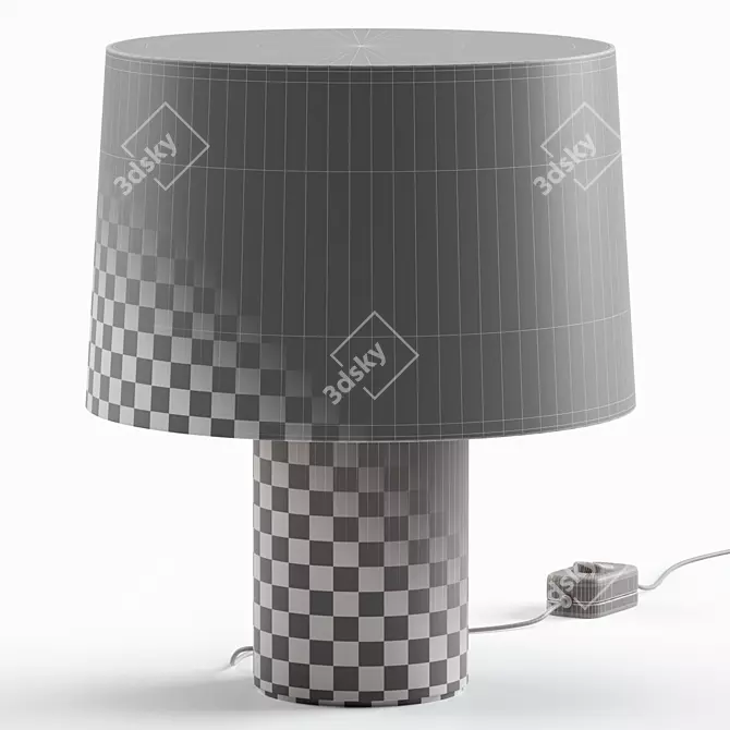 Sleek Eclipse Table Lamp Design 3D model image 3