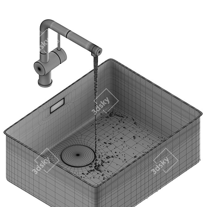 Mythos Myx Sink Bundle 3D model image 4