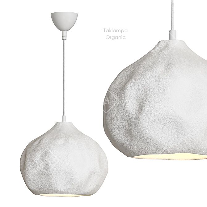 Organic Pendant Light Fixture: Ellos Home 3D model image 1