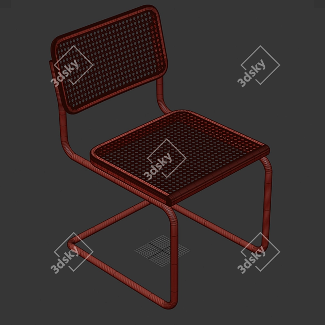 Bauhaus Chair in 3D Max 3D model image 10