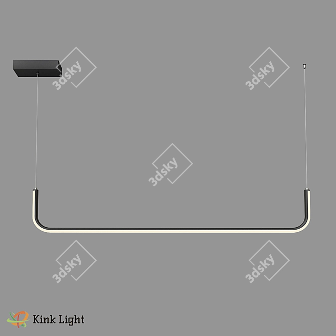 Modern LED Ceiling Light Fixture 3D model image 1