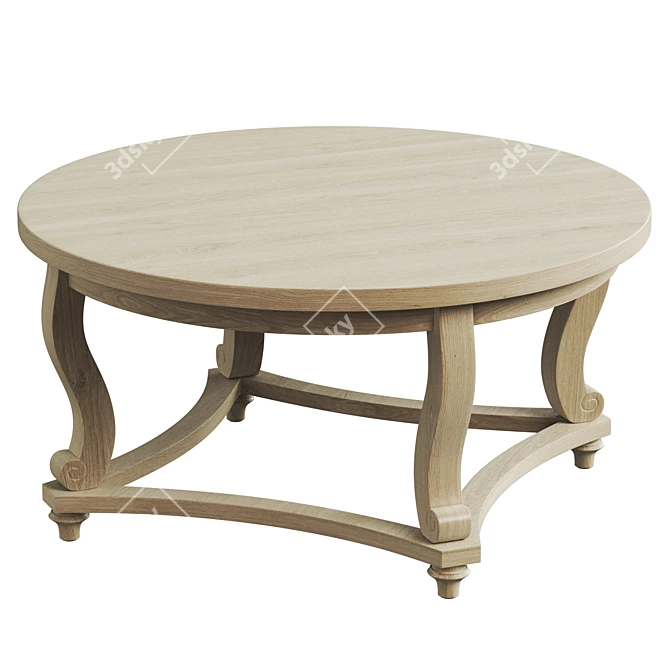 Farmhouse Coffee Table by Martha Stewart 3D model image 1