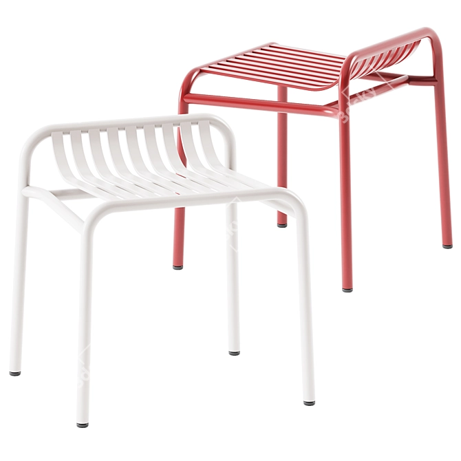 Week-end Tabouret Noir: Petite Chic 3D model image 2