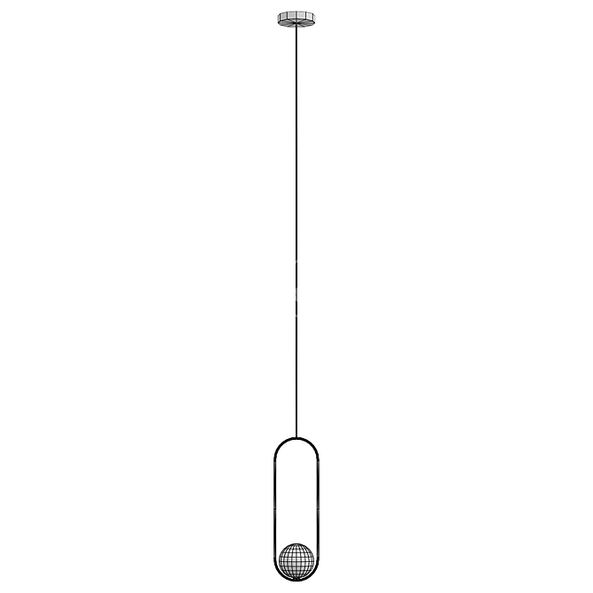 Modern Model Lamp 0151-1 3D model image 2