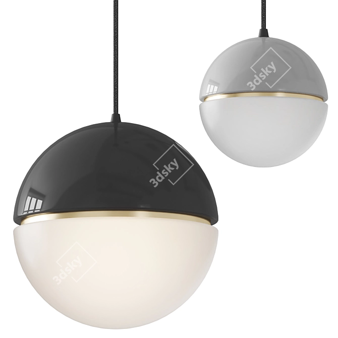 Scandinavian Macaroon Pendant Light 3D model image 1