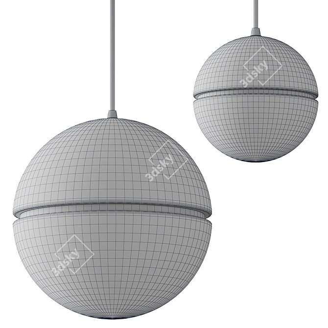 Scandinavian Macaroon Pendant Light 3D model image 2