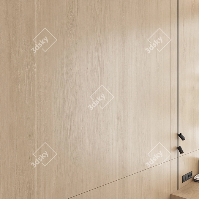 Luxury 3D Wall Panel Set 3D model image 2