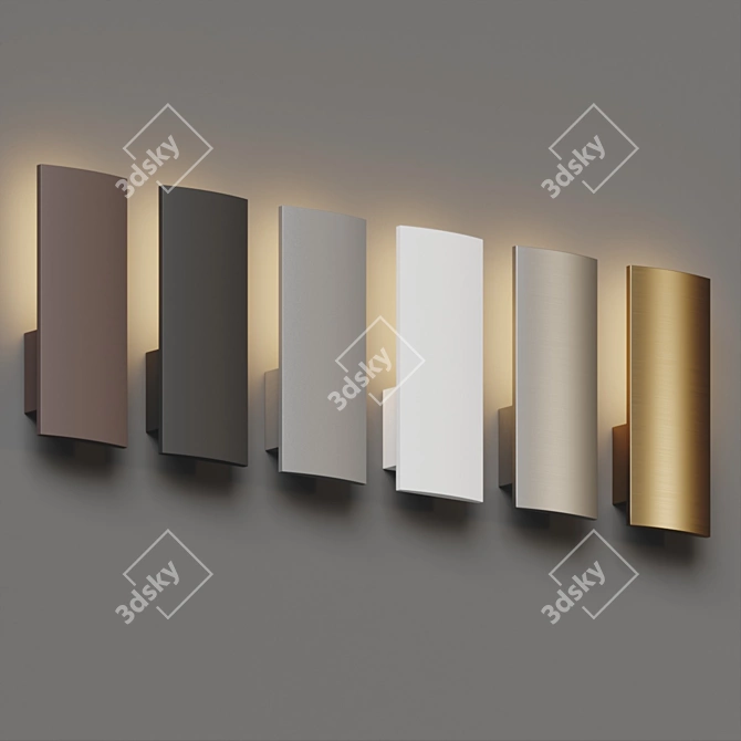 Modern Classic Sonneman Pannelo Sconce 3D model image 3
