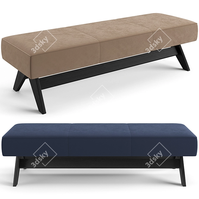 Elegant Dionis Bench by Eichholtz 3D model image 7