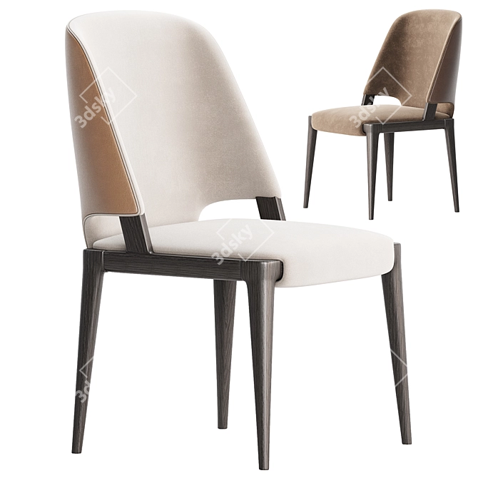 Elegant VELIS 2017 Dining Chair 3D model image 1
