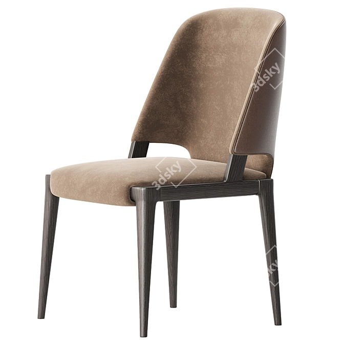 Elegant VELIS 2017 Dining Chair 3D model image 2