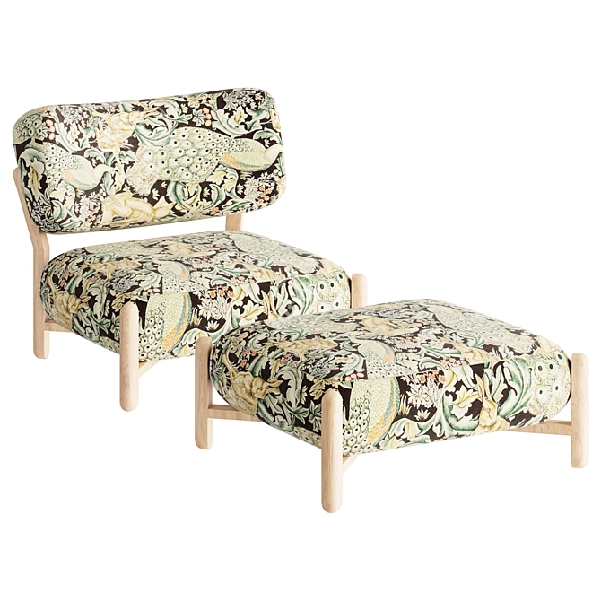 Contemporary FO Armchair ideal for home 3D model image 2