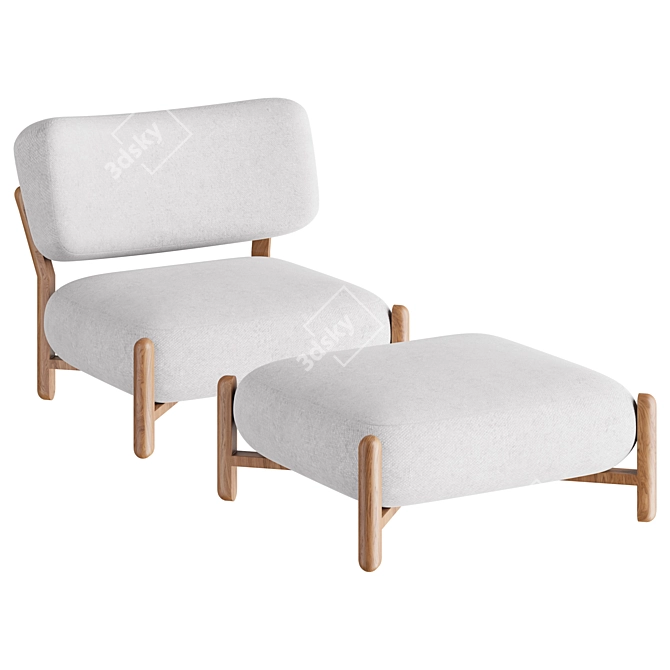 Contemporary FO Armchair ideal for home 3D model image 4