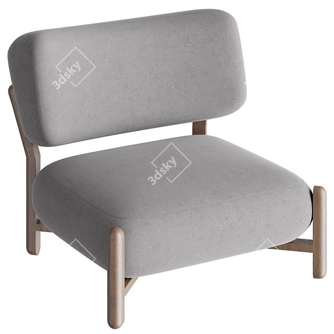 Contemporary FO Armchair ideal for home 3D model image 6