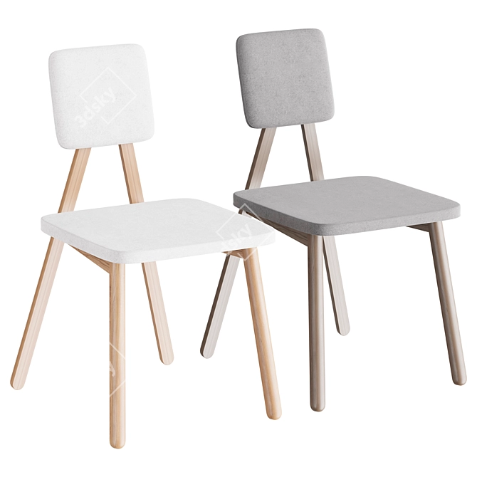 Sleek Accent Chair for You 3D model image 1