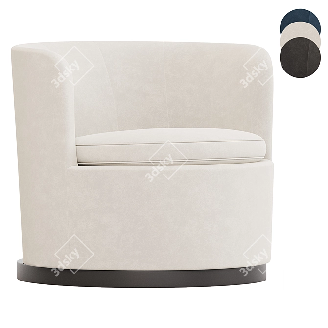 Modern Design Flexform ADELE Armchair 3D model image 2