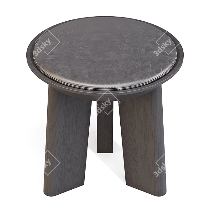BluDot Mimi Leather Dining Stool 3D model image 6