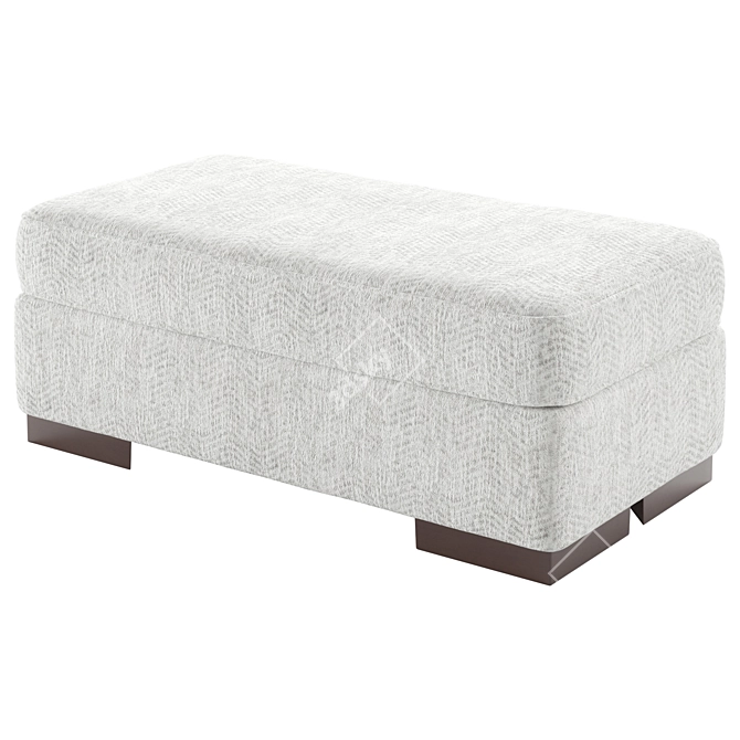Modern Mercado Ottoman by Benchcraft 3D model image 1