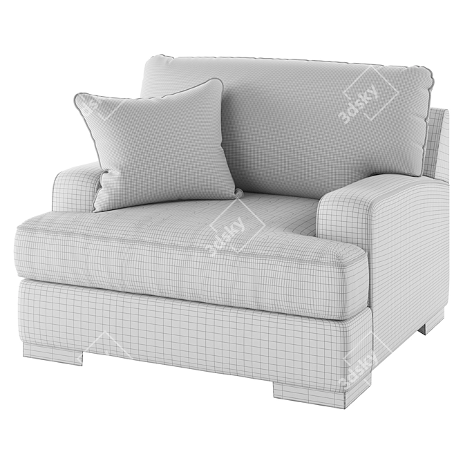  Benchcraft Mercado Chair and a Half 3D model image 2