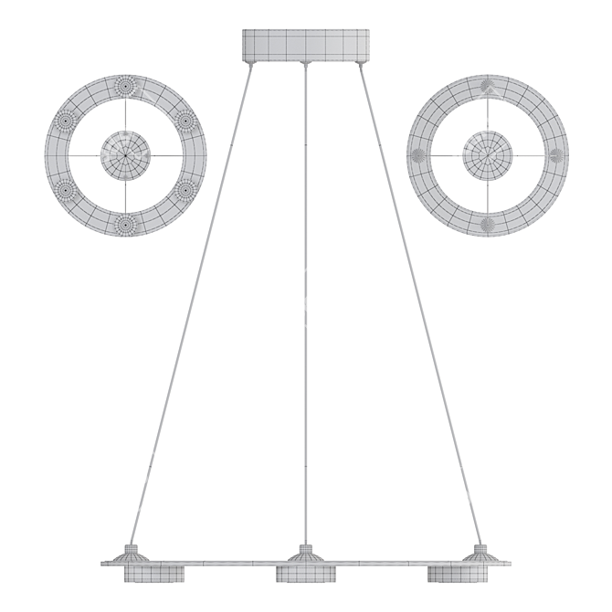 Ring LED Pendant Lamp Holland 3D model image 3