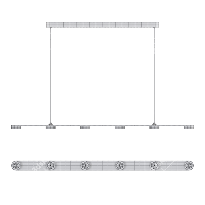 HOLLAND L LED Ring Pendant 3D model image 4