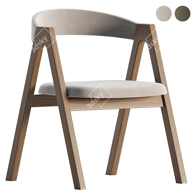 Contemporary Dublin Stool | Modern Design 3D model image 1