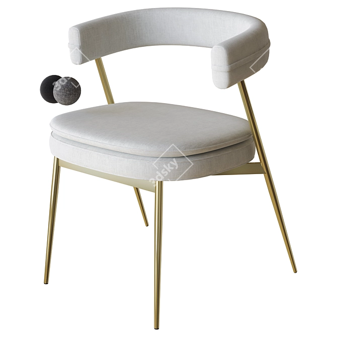 Zanotta Nena Chair 3D Model 3D model image 1