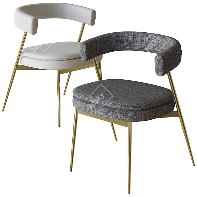 Zanotta Nena Chair 3D Model 3D model image 2