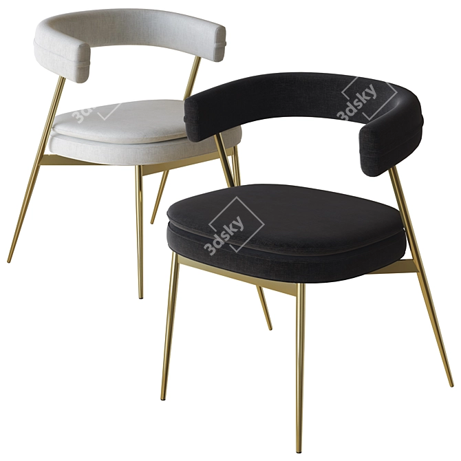 Zanotta Nena Chair 3D Model 3D model image 3