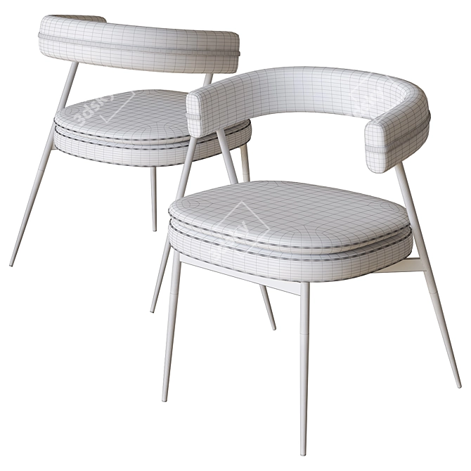 Zanotta Nena Chair 3D Model 3D model image 4