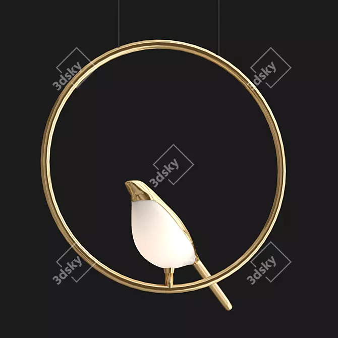 Modern Minimalist Design Nomi Lamp 3D model image 2
