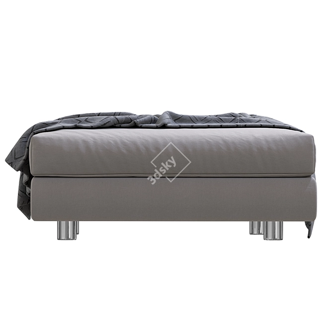 Modern Low Lend Pouf Design 3D model image 3