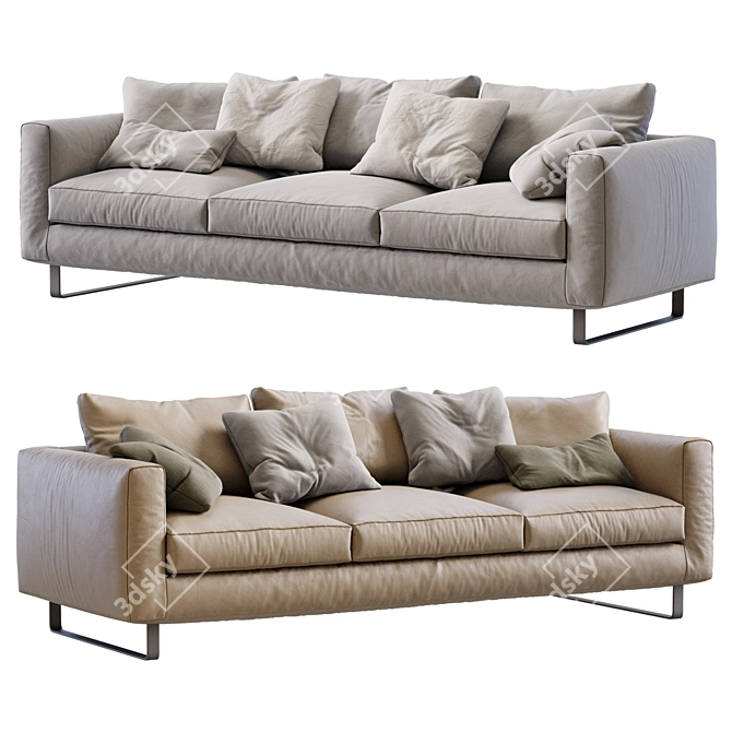 Elegant 2013 Sofa Set 3D model image 1