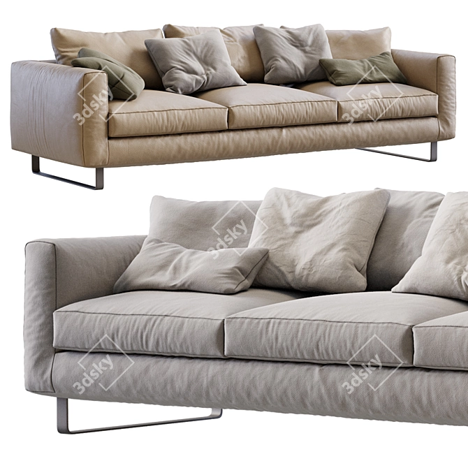 Elegant 2013 Sofa Set 3D model image 5